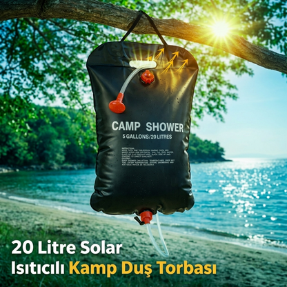 20 Litre Solar Sıcak Kamp Duşu